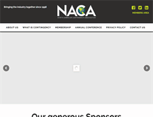 Tablet Screenshot of nacaonline.com